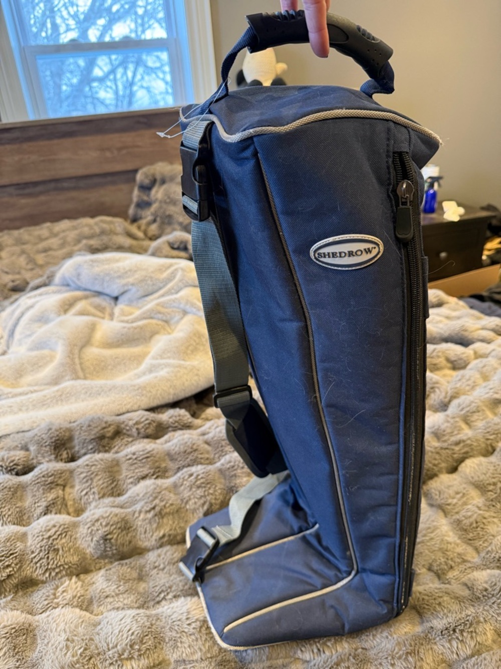 Shedrow Navy Blue Boot Bag with Carry Handle